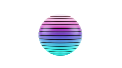 Abstract Egg with Gradient Stripes