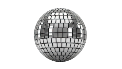 Disco Ball with Mirrored Tiles