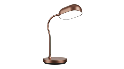 Modern Rose Gold LED Desk Lamp with Flexible Neck