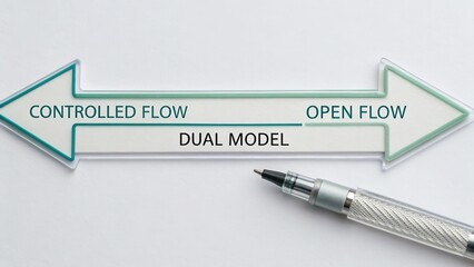 Dual Model Flow Diagram with Controlled Flow and Open Flow Concepts for Visual Representation in Business Settings
