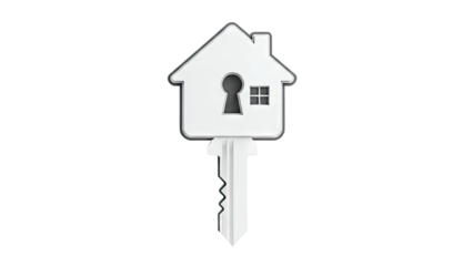House Key with Keyhole and Window