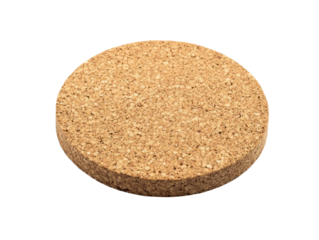 Round Cork Trivet Isolated