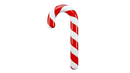 Red and White Striped Candy Cane