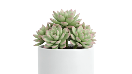 Potted Succulent Plant with Pink Edges