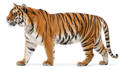Obraz premium tiger isolated on white background