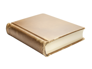 Vintage hardcover book isolated