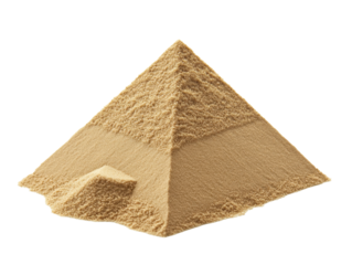 Sand pyramid isolated