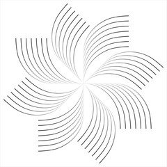 Abstract Black and White Flower Background design