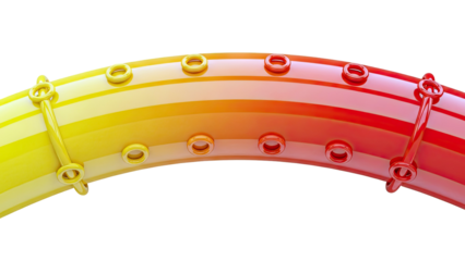 Abstract Gradient Arch with Rings