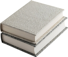 Isolated Stack of Luxury Coffee Table Books on Transparent Background