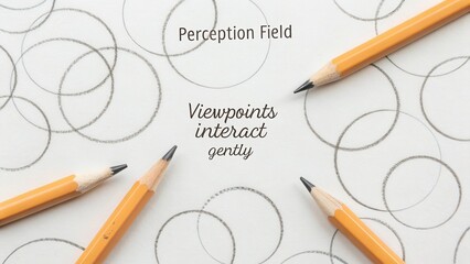 Exploration of Perception and Interaction in Artistic Circles with Pencils and Abstract Patterns