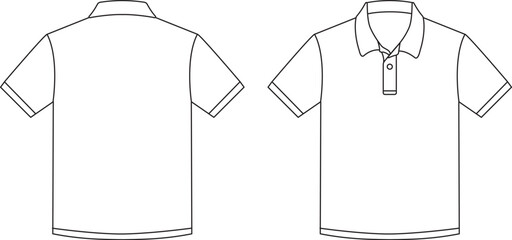 ポロシャツ　白　半袖　襟開き