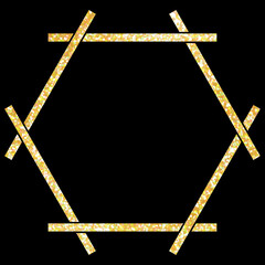 背景素材_和風フレーム_ラメ