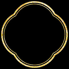 背景素材_和風フレーム_ラメ