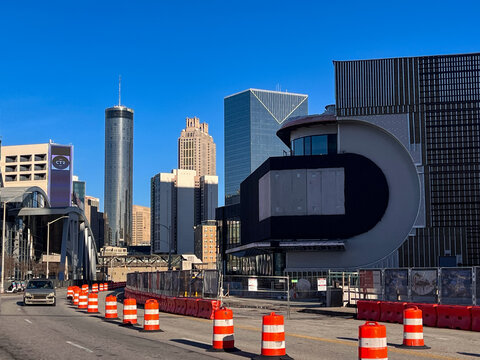Centennial Yards Under Construction In  Downtown Atlanta. Photography by Sean Davis on January 11, 2026