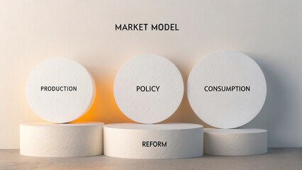 Market Model Concept with Focus on Production, Policy, Consumption, and Reform on Circular Platforms
