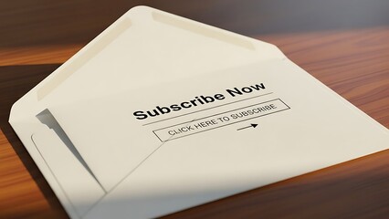 Open Envelope with Subscribe Now Message 