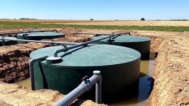 Essential Farm Water Storage: Large Buried Tanks for Agricultural Irrigation