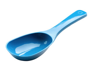 Blue Plastic Scoop Isolated