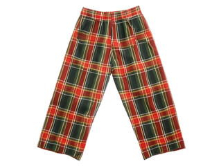 Colorful plaid wide leg pants