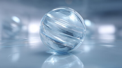 crystal ball in the water