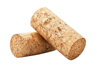 Natural Cork Stoppers Isolated