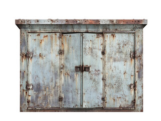Rusty Industrial Metal Shed Door