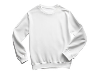 White Crewneck Sweatshirt Isolated