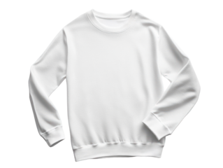 White Crewneck Sweatshirt Isolated