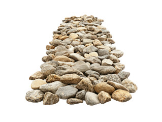 River Stones Pathway Isolated