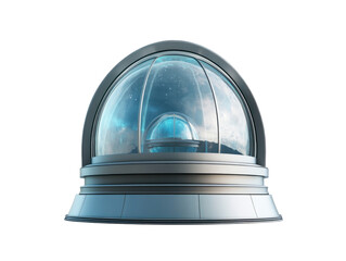 Futuristic Glass Observatory Dome Isolated