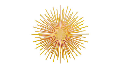 Abstract Yellow Starburst Design