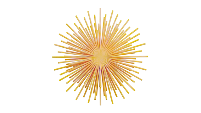 Abstract Yellow Starburst Design - Powered by Adobe