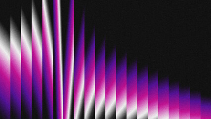 Vertical gradient bars from black to white through purple and pink tones, forming diagonal streaks with a grainy texture. Abstract motion effect ideal for tech, music, or creative design use.