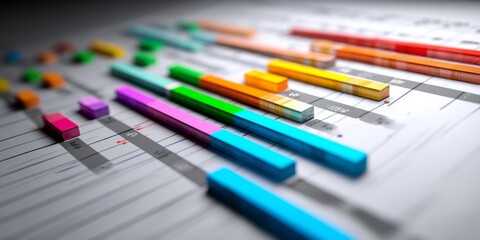 Professional Project Management Gantt Chart Visualization for Efficient Planning and Scheduling in Business Environments
