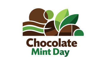 Minimal Sweet & Refreshing Symbol for Chocolate Mint Day