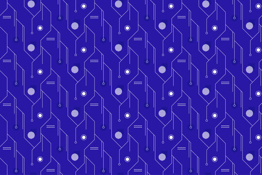 Technology Electronic Line Seamless Pattern