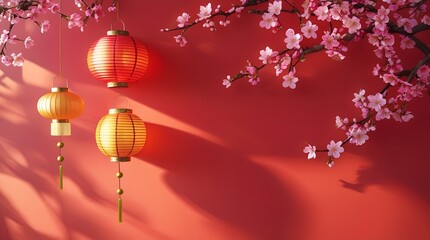 Decorations for the Chinese New Year. Chinese lantern festival..