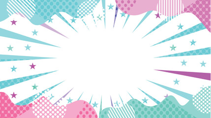 太陽　スクリーントーン　黄色　背景