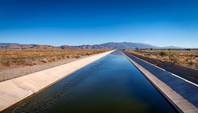 The California Aqueduct Supplying Water To Los Angeles California These Pictures Are Taken North Of Palmdale