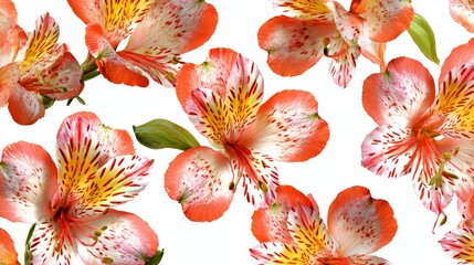 a seamless pattern of flowers