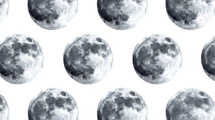 a seamless pattern of moon