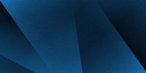 Obraz premium Black dark navy blue silver abstract pattern background. Geometric shape. Line triangle angle fold polygon diamond 3D. Color gradient ombre. Rough grain noise. Light shadow.