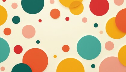Bright modern colorful circles photo. Abstract art illustration uses geometric shapes. Patterned background with dots of different sizes and hues. Design for web banners print projects.