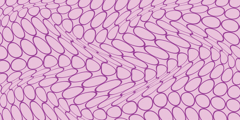 simple magenta outline ring wave pattern art for banner poster background.