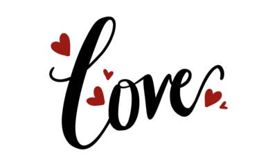 Love calligraphy style 