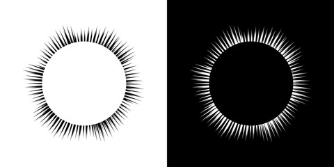 Fototapeta premium Dynamic abstract spiral sound wave rhythm lines. Circular spiral sound wave rhythm of lines. Circular futuristic abstract lines, black and white background. 