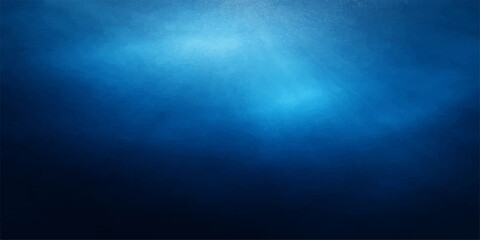 Fototapeta premium An underwater world background features blue sea water textures with dark motion patterns where light rays pierce through misty clouds and smoky fog to create a deep space art backdrop