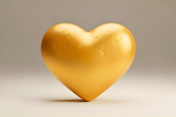Obraz premium Golden heart sculpture