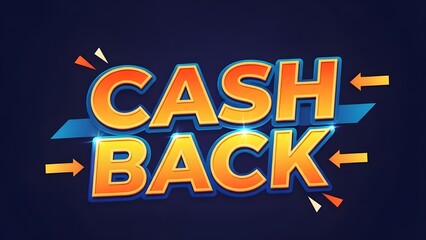 Vibrant cash back promotional graphic